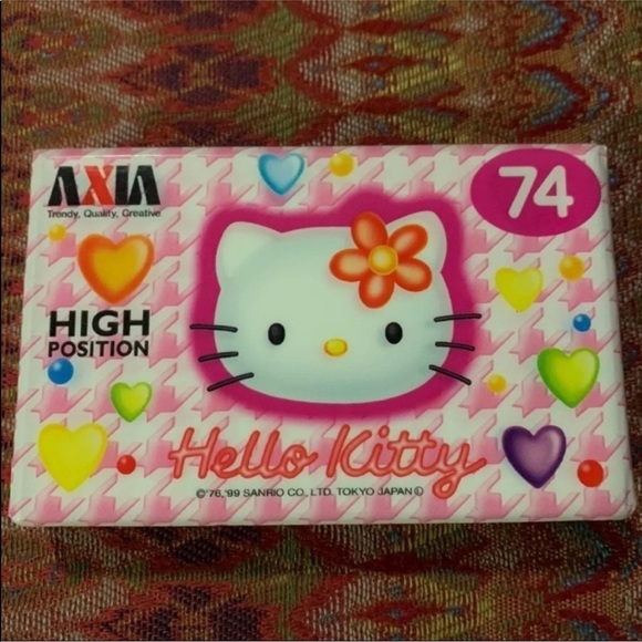 New Vintage 1999 Rare Sanrio Japan Hello Kitty 74 minute Blank Cassette - Picture 2 of 5